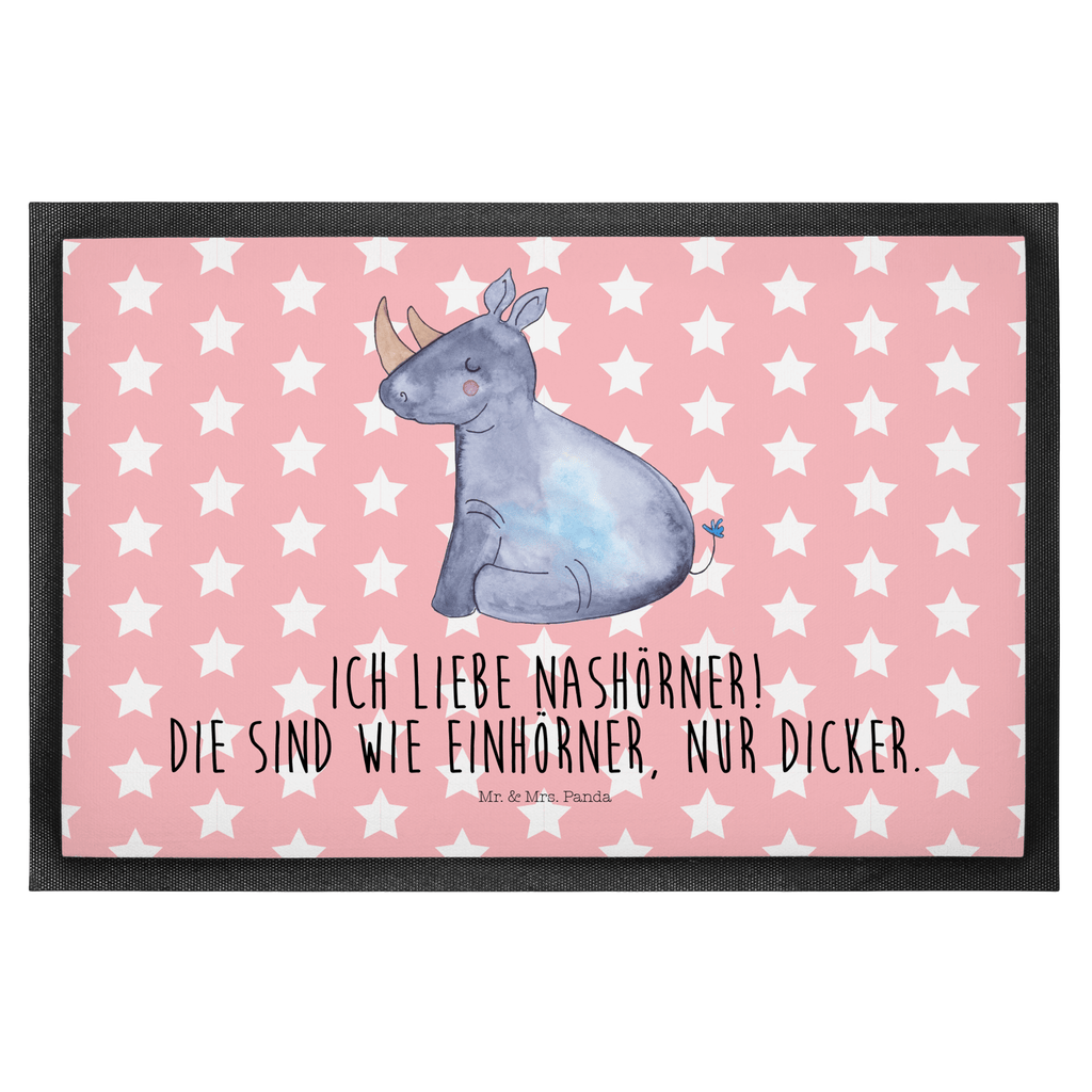 Fußmatte Einhorn Nashorn Einhorn, Unicorn, Regenbogen, witzig, lustig, Zoo, Glitzer, Einhornpower, Erwachsenwerden, Nashorn, Nashörner Türvorleger, Schmutzmatte, Fußabtreter, Matte, Schmutzfänger, Fußabstreifer, Schmutzfangmatte, Türmatte, Motivfußmatte,  Haustürmatte, Vorleger  Einhorn, Einhörner, Einhorn Deko, Pegasus, Unicorn