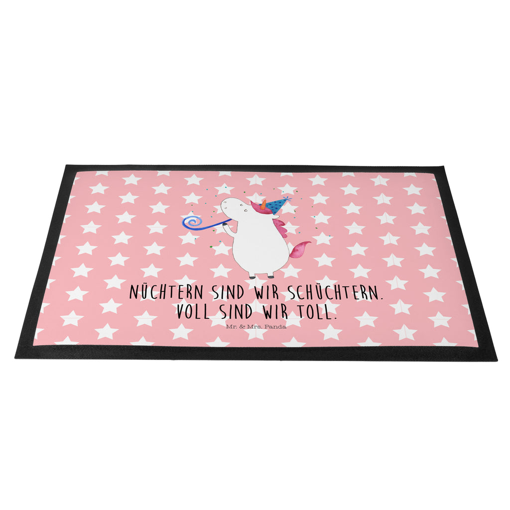 Fußmatte Einhorn Party Einhörner, Unicorn, Einhorn, Glitzer, Konfetti, Party, Geburtstag, Feier, Fest, Alkohol, Disco, Club Türvorleger, Schmutzmatte, Fußabtreter, Matte, Schmutzfänger, Fußabstreifer, Schmutzfangmatte, Türmatte, Motivfußmatte,  Haustürmatte, Vorleger  Einhorn, Einhörner, Einhorn Deko, Pegasus, Unicorn
