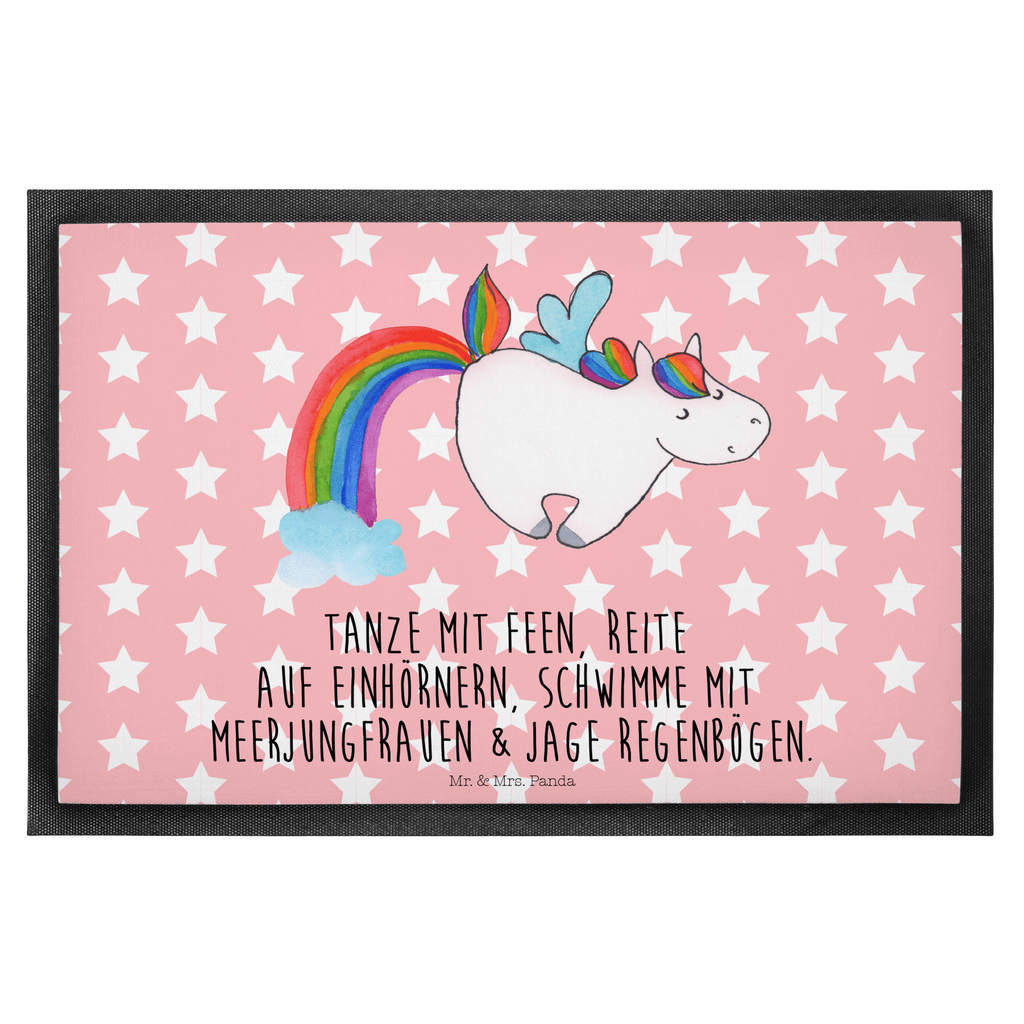 Fußmatte Einhorn Pegasus Türvorleger, Schmutzmatte, Fußabtreter, Matte, Schmutzfänger, Fußabstreifer, Schmutzfangmatte, Türmatte, Motivfußmatte, Haustürmatte, Vorleger, Einhorn, Einhörner, Einhorn Deko, Pegasus, Unicorn, Regenbogen, Spielen, Realität, Glitzer, Erwachsenwerden
