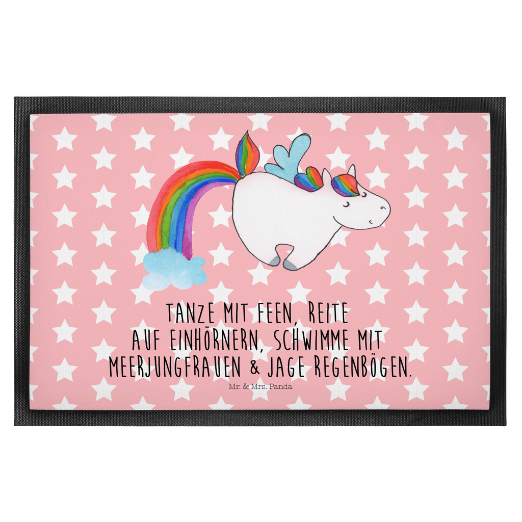 Fußmatte Einhorn Pegasus Türvorleger, Schmutzmatte, Fußabtreter, Matte, Schmutzfänger, Fußabstreifer, Schmutzfangmatte, Türmatte, Motivfußmatte, Haustürmatte, Vorleger, Einhorn, Einhörner, Einhorn Deko, Pegasus, Unicorn, Regenbogen, Spielen, Realität, Glitzer, Erwachsenwerden