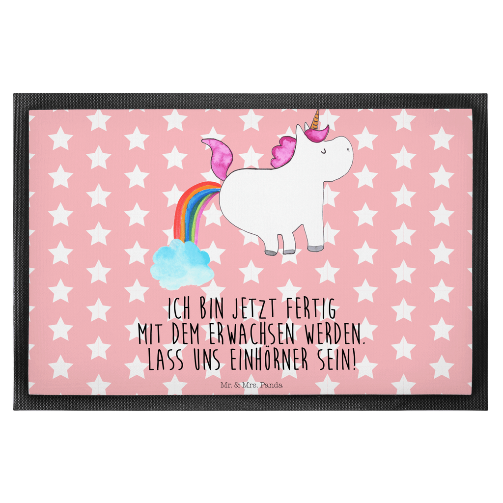 Fußmatte Einhorn Pupsend Einhorn, Pups, Unicorn, Regenbogen, Glitzer, Einhornpower, Erwachsenwerden, Spaß, lustig, Freundin  Türvorleger, Schmutzmatte, Fußabtreter, Matte, Schmutzfänger, Fußabstreifer, Schmutzfangmatte, Türmatte, Motivfußmatte,  Haustürmatte, Vorleger  Einhorn, Einhörner, Einhorn Deko, Pegasus, Unicorn