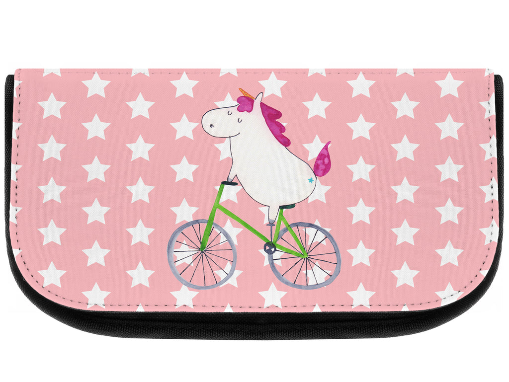 Kosmetiktasche Einhorn Radfahrer Kosmetikbeutel, Kulturtasche, Kulturbeutel, Schminktasche, Make-Up Tasche, Einhorn, Einhörner, Einhorn Deko, Pegasus, Unicorn, Radfahren, Radfahrer, Rad, Bike, Feenstaub, Konfetti, Luxusproblem, Kummer, Liebeskummer