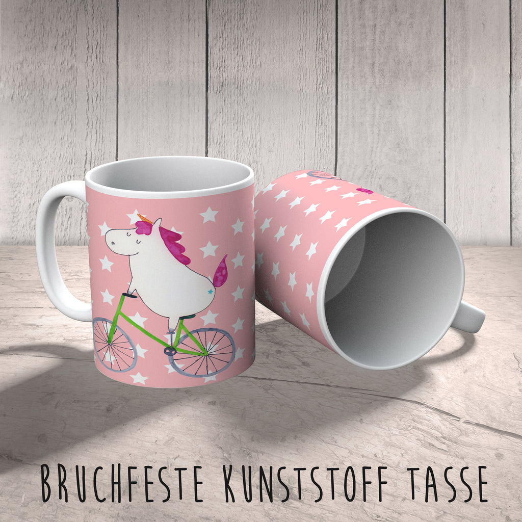 Kindertasse Einhorn Radfahrer Kunststoff Tasse, Kindergarten, Tasse, Trinkbecher, Camping Becher, Kaffeetasse, Kunststoffbecher, Kindergartenbecher, Outdoorgeschirr, Kunststoffgeschirr, Reisebecher, Reisetasse, Kinderbecher, Einhorn, Einhörner, Einhorn Deko, Pegasus, Unicorn, Radfahren, Radfahrer, Rad, Bike, Feenstaub, Konfetti, Luxusproblem, Kummer, Liebeskummer