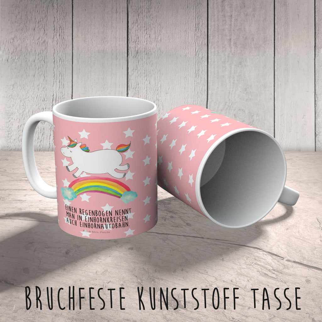 Kindertasse Einhorn Regenbogen Kunststoff Tasse, Kindergarten, Tasse, Trinkbecher, Camping Becher, Kaffeetasse, Kunststoffbecher, Kindergartenbecher, Outdoorgeschirr, Kunststoffgeschirr, Reisebecher, Reisetasse, Kinderbecher, Einhorn, Einhörner, Einhorn Deko, Pegasus, Unicorn, Regenbogen, Glitzer, Einhornpower, Erwachsenwerden, Einhornautobahn