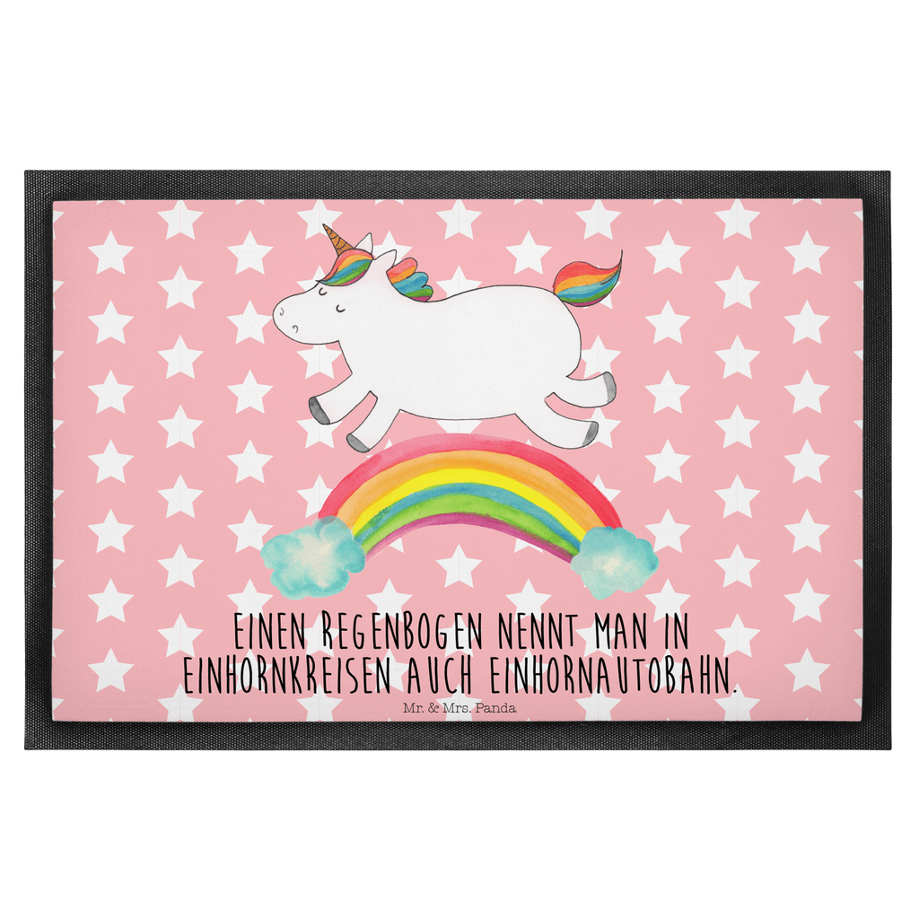 Fußmatte Einhorn Regenbogen Einhorn, Unicorn, Regenbogen, Glitzer, Einhornpower, Erwachsenwerden,  Einhornautobahn Türvorleger, Schmutzmatte, Fußabtreter, Matte, Schmutzfänger, Fußabstreifer, Schmutzfangmatte, Türmatte, Motivfußmatte,  Haustürmatte, Vorleger  Einhorn, Einhörner, Einhorn Deko, Pegasus, Unicorn