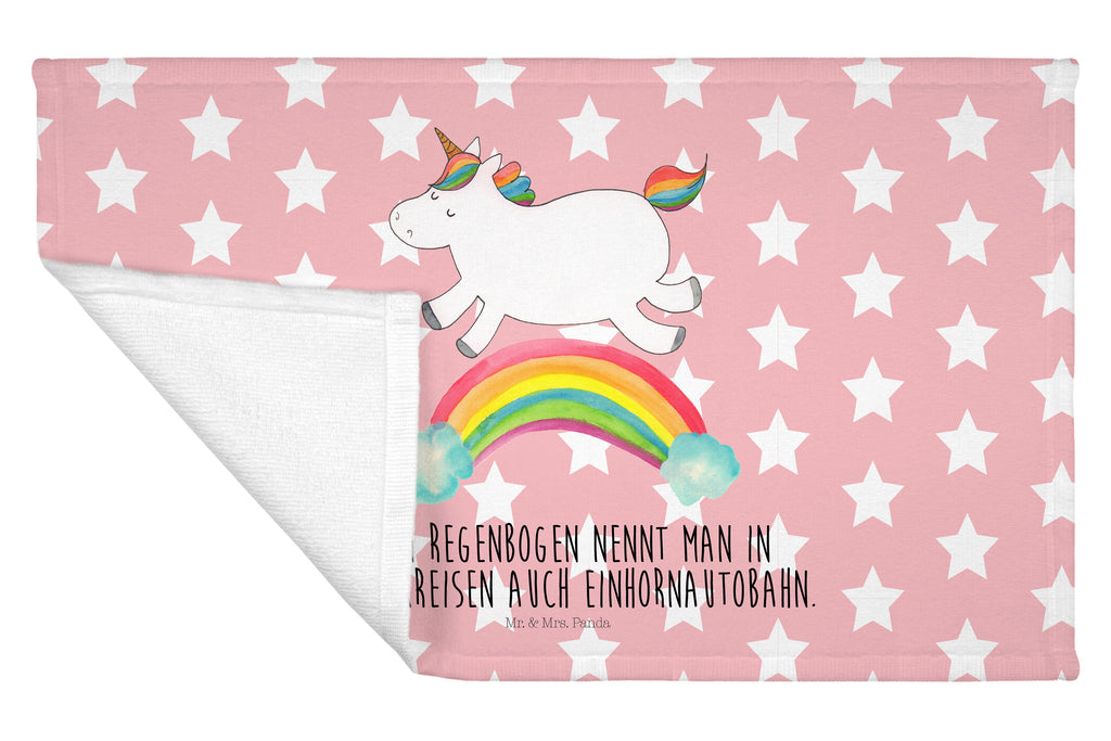 Gäste Handtuch Einhorn Regenbogen Gästetuch, Reisehandtuch, Sport Handtuch, Frottier, Kinder Handtuch, Einhorn, Einhörner, Einhorn Deko, Pegasus, Unicorn, Regenbogen, Glitzer, Einhornpower, Erwachsenwerden, Einhornautobahn