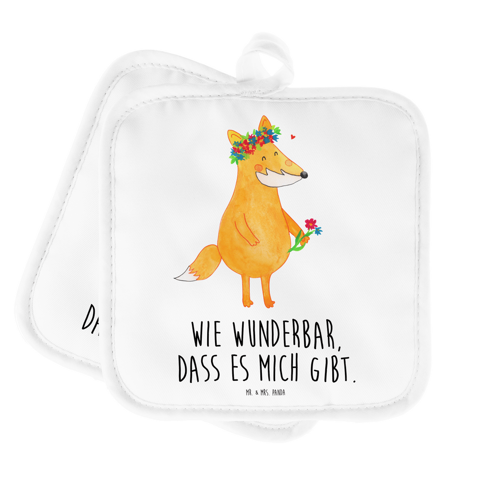 2er Set Topflappen  Fuchs Blumenliebe Topflappen, Topfuntersetzer, Ofenhandschuh, Topflappen Set, Topflappen lustig, Topflappen mit Spruch, Fuchs, Füchse, Fox, Liebe, Freundin, Fuchsmädchen, Blumenmädchen, Freundinnen, Liebesbeweis, Blume, Blumen, Motivation, Freude, ich, mich, Selbstliebe