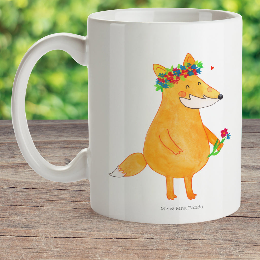 Kindertasse Fuchs Blumenliebe Kunststoff Tasse, Kindergarten, Tasse, Trinkbecher, Camping Becher, Kaffeetasse, Kunststoffbecher, Kindergartenbecher, Outdoorgeschirr, Kunststoffgeschirr, Reisebecher, Reisetasse, Kinderbecher, Fuchs, Füchse, Fox, Liebe, Freundin, Fuchsmädchen, Blumenmädchen, Freundinnen, Liebesbeweis, Blume, Blumen, Motivation, Freude, ich, mich, Selbstliebe
