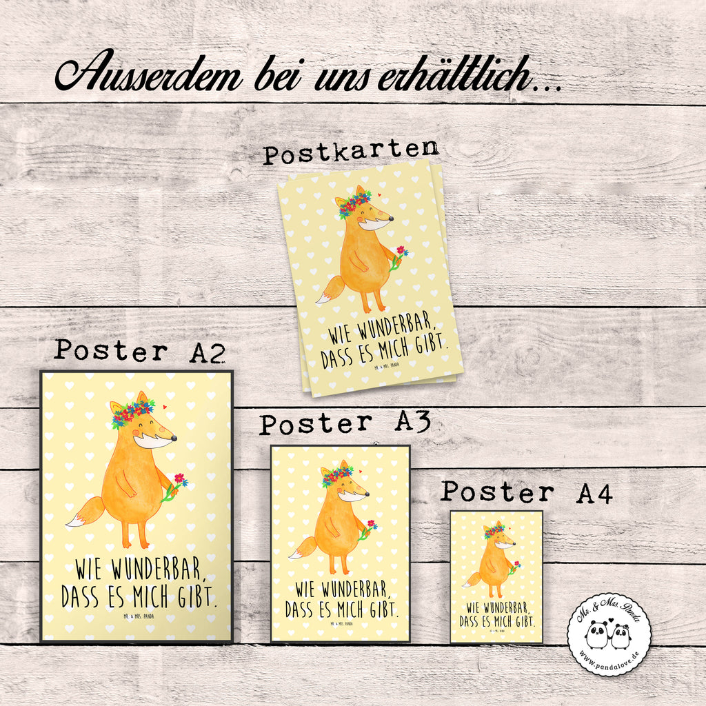 Poster Fuchs Blumenliebe Fuchs, Füchse, Fox, Liebe, Freundin, Fuchsmädchen, Blumenmädchen, Freundinnen, Liebesbeweis, Blume, Blumen, Motivation, Freude, ich, mich, Selbstliebe, Freude Poster, Wandposter, Bild, Wanddeko, Küchenposter, Kinderposter, Wanddeko Bild, Raumdekoration, Wanddekoration, Handgemaltes Poster, Mr. & Mrs. Panda Poster, Designposter, Kunstdruck, Posterdruck  Fuchs
