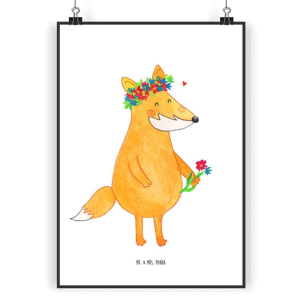 Poster Fuchs Blumenliebe Fuchs, Füchse, Fox, Liebe, Freundin, Fuchsmädchen, Blumenmädchen, Freundinnen, Liebesbeweis, Blume, Blumen, Motivation, Freude, ich, mich, Selbstliebe, Freude Poster, Wandposter, Bild, Wanddeko, Küchenposter, Kinderposter, Wanddeko Bild, Raumdekoration, Wanddekoration, Handgemaltes Poster, Mr. & Mrs. Panda Poster, Designposter, Kunstdruck, Posterdruck  Fuchs