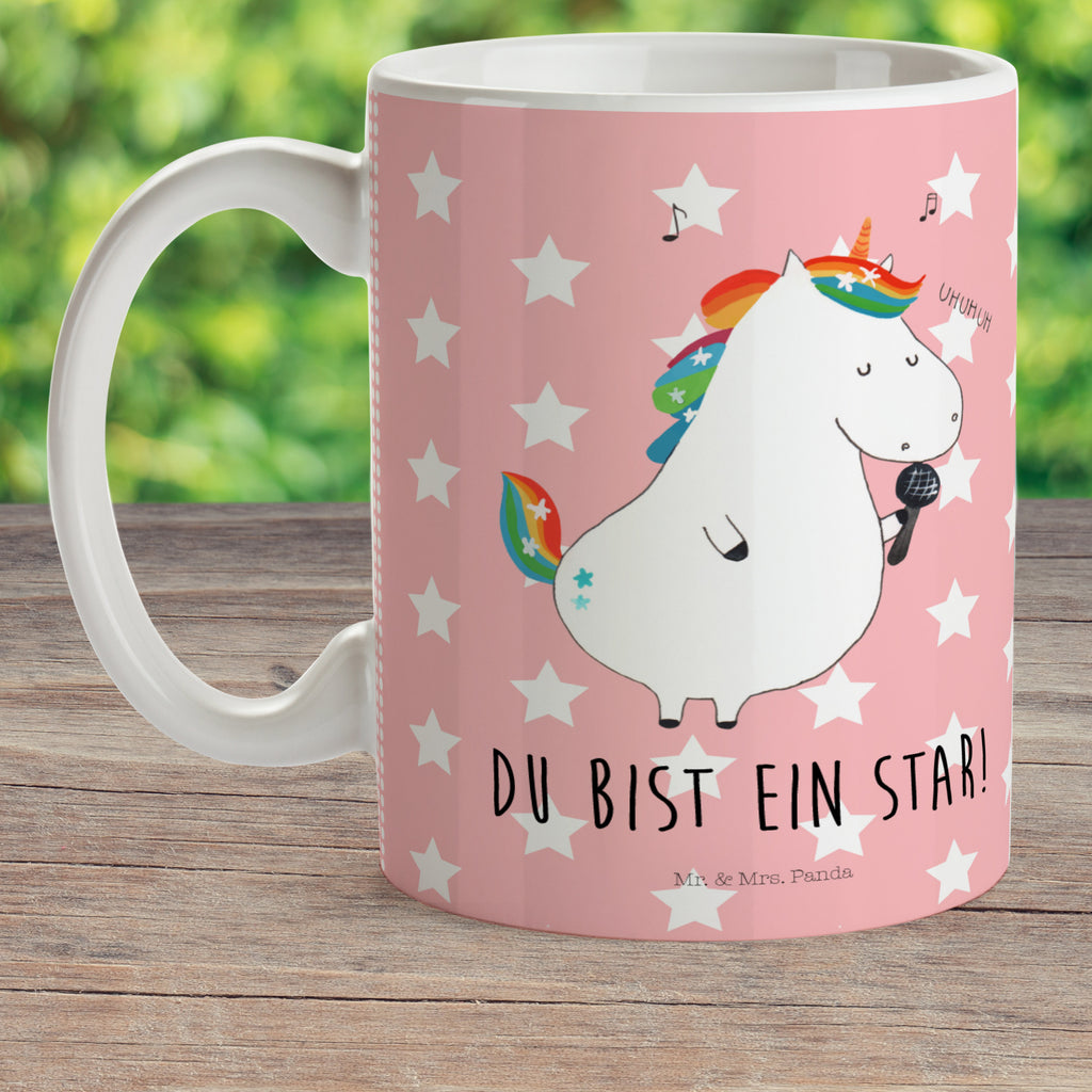 Kindertasse Einhorn Sänger Kunststoff Tasse, Kindergarten, Tasse, Trinkbecher, Camping Becher, Kaffeetasse, Kunststoffbecher, Kindergartenbecher, Outdoorgeschirr, Kunststoffgeschirr, Reisebecher, Reisetasse, Kinderbecher, Einhorn, Einhörner, Einhorn Deko, Pegasus, Unicorn, Glitzer, Konfetti, Party, Geburtstag, Feier, Fest, Disco, Sängerin, Sänger, Freundin