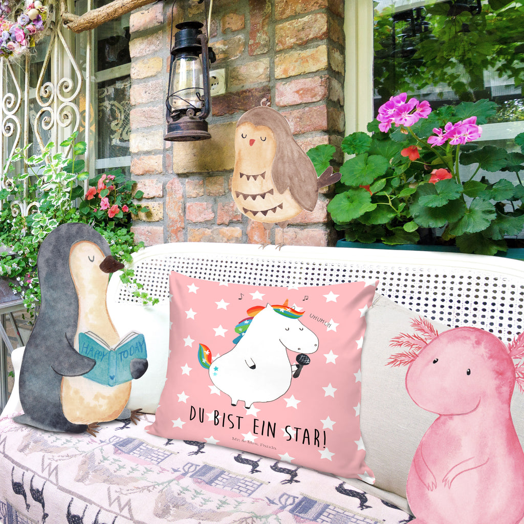 40x40 Kissen Einhorn Sänger Kissenhülle, Kopfkissen, Sofakissen, Dekokissen, Motivkissen, Einhorn, Einhörner, Einhorn Deko, Pegasus, Unicorn, Glitzer, Konfetti, Party, Geburtstag, Feier, Fest, Disco, Sängerin, Sänger, Freundin