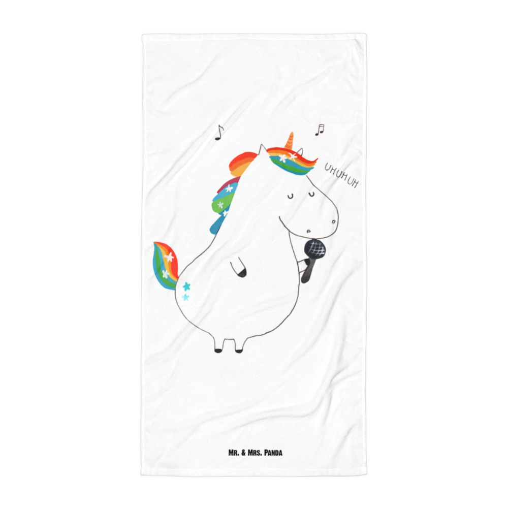 XL Badehandtuch Einhorn Sänger Handtuch, Badetuch, Duschtuch, Strandtuch, Saunatuch, Einhorn, Einhörner, Einhorn Deko, Pegasus, Unicorn, Glitzer, Konfetti, Party, Geburtstag, Feier, Fest, Disco, Sängerin, Sänger, Freundin