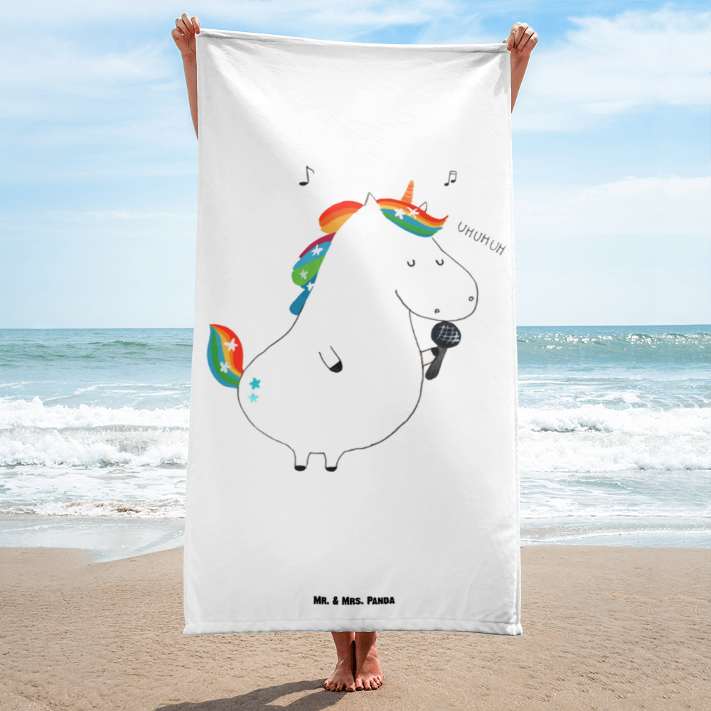 XL Badehandtuch Einhorn Sänger Handtuch, Badetuch, Duschtuch, Strandtuch, Saunatuch, Einhorn, Einhörner, Einhorn Deko, Pegasus, Unicorn, Glitzer, Konfetti, Party, Geburtstag, Feier, Fest, Disco, Sängerin, Sänger, Freundin