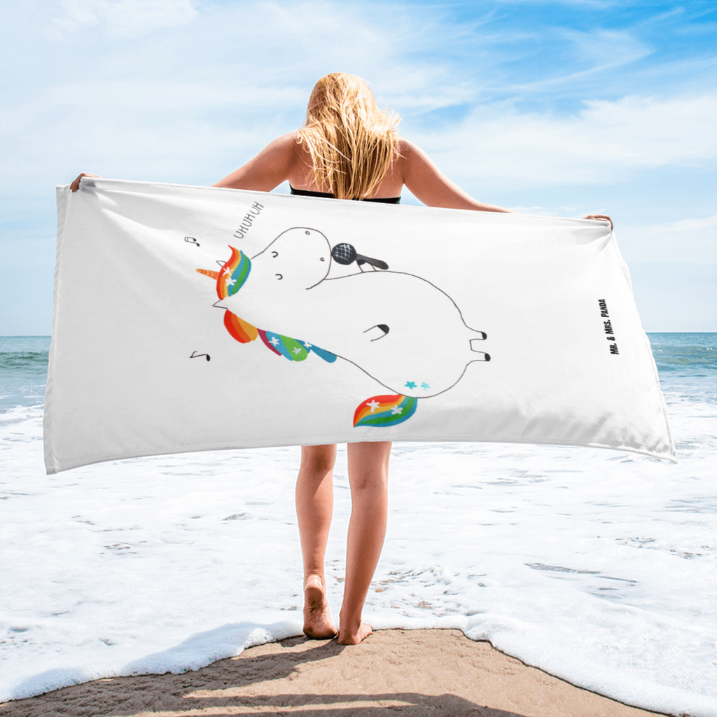 XL Badehandtuch Einhorn Sänger Handtuch, Badetuch, Duschtuch, Strandtuch, Saunatuch, Einhorn, Einhörner, Einhorn Deko, Pegasus, Unicorn, Glitzer, Konfetti, Party, Geburtstag, Feier, Fest, Disco, Sängerin, Sänger, Freundin