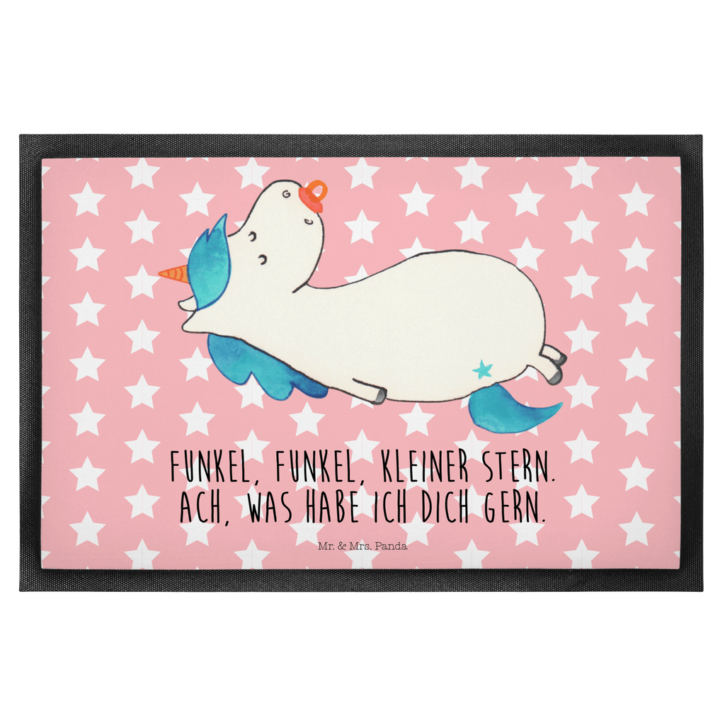 Fußmatte Einhorn Schnullie Einhörner, Unicorn, Einhorn, Baby, Kleinkind, Geburt, Geburtstag, Säugling, Schnuller, Geschenk Geburt, Mutter, Mama Türvorleger, Schmutzmatte, Fußabtreter, Matte, Schmutzfänger, Fußabstreifer, Schmutzfangmatte, Türmatte, Motivfußmatte,  Haustürmatte, Vorleger  Einhorn, Einhörner, Einhorn Deko, Pegasus, Unicorn