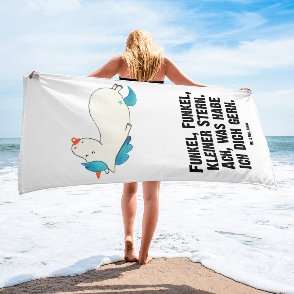 XL Badehandtuch Einhorn Schnullie Handtuch, Badetuch, Duschtuch, Strandtuch, Saunatuch, Einhorn, Einhörner, Einhorn Deko, Pegasus, Unicorn, Baby, Kleinkind, Geburt, Geburtstag, Säugling, Schnuller, Geschenk Geburt, Mutter, Mama