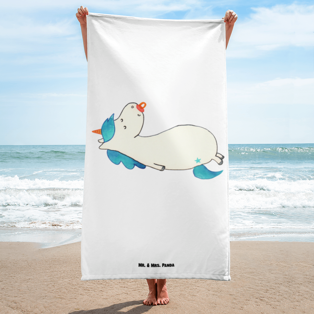 XL Badehandtuch Einhorn Schnullie Handtuch, Badetuch, Duschtuch, Strandtuch, Saunatuch, Einhorn, Einhörner, Einhorn Deko, Pegasus, Unicorn, Baby, Kleinkind, Geburt, Geburtstag, Säugling, Schnuller, Geschenk Geburt, Mutter, Mama