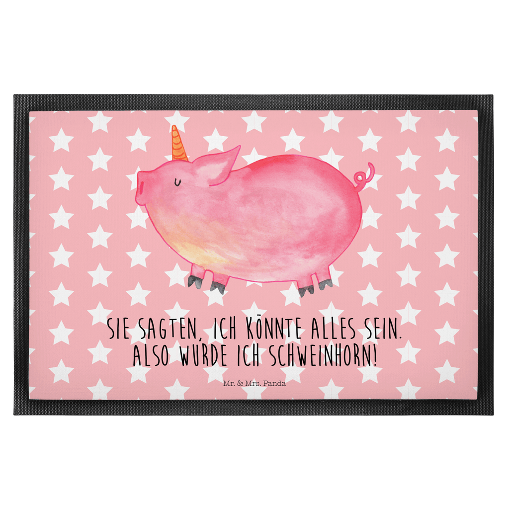 Fußmatte Einhorn Schweinhorn Einhorn, Einhörner, Unicorn, Party, Spaß, Schwein, Schweinhorn, Bauer, witzig. lustig, Spruch, geschenk, Pig, Piggy, funny, english, englisch Türvorleger, Schmutzmatte, Fußabtreter, Matte, Schmutzfänger, Fußabstreifer, Schmutzfangmatte, Türmatte, Motivfußmatte,  Haustürmatte, Vorleger  Einhorn, Einhörner, Einhorn Deko, Pegasus, Unicorn