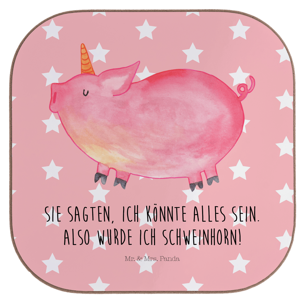 Quadratische Untersetzer Einhorn Schweinhorn Bierdeckel, Glasuntersetzer, Untersetzer Gläser, Getränkeuntersetzer, Einhorn, Einhörner, Einhorn Deko, Pegasus, Unicorn, Party, Spaß, Schwein, Schweinhorn, Bauer, witzig. lustig, Spruch, geschenk, Pig, Piggy, funny, english, englisch