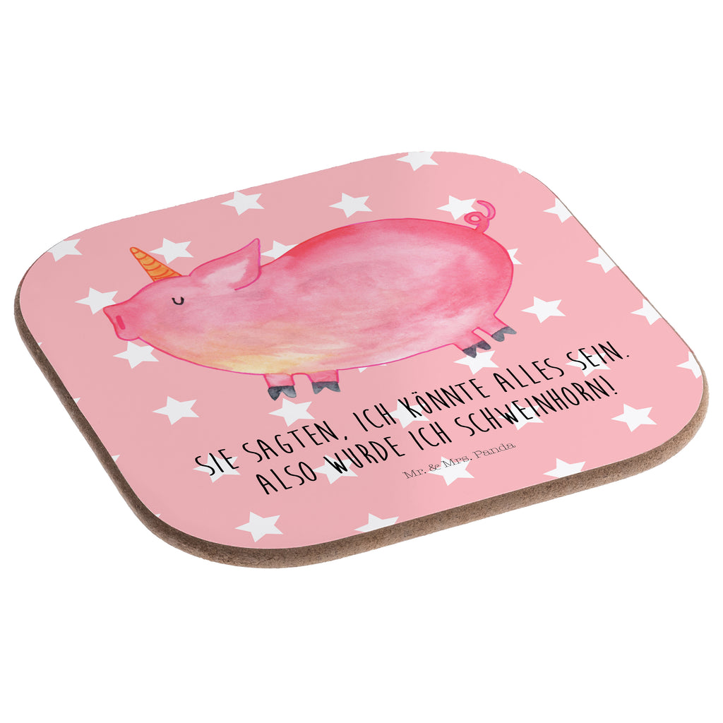 Quadratische Untersetzer Einhorn Schweinhorn Bierdeckel, Glasuntersetzer, Untersetzer Gläser, Getränkeuntersetzer, Einhorn, Einhörner, Einhorn Deko, Pegasus, Unicorn, Party, Spaß, Schwein, Schweinhorn, Bauer, witzig. lustig, Spruch, geschenk, Pig, Piggy, funny, english, englisch