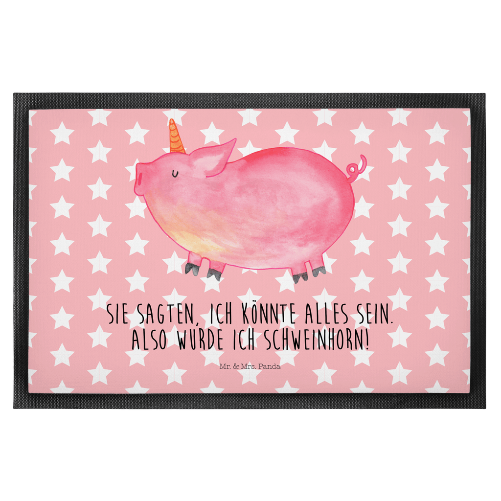 Fußmatte Einhorn Schweinhorn Einhorn, Einhörner, Unicorn, Party, Spaß, Schwein, Schweinhorn, Bauer, witzig. lustig, Spruch, geschenk, Pig, Piggy, funny, english, englisch Türvorleger, Schmutzmatte, Fußabtreter, Matte, Schmutzfänger, Fußabstreifer, Schmutzfangmatte, Türmatte, Motivfußmatte,  Haustürmatte, Vorleger  Einhorn, Einhörner, Einhorn Deko, Pegasus, Unicorn