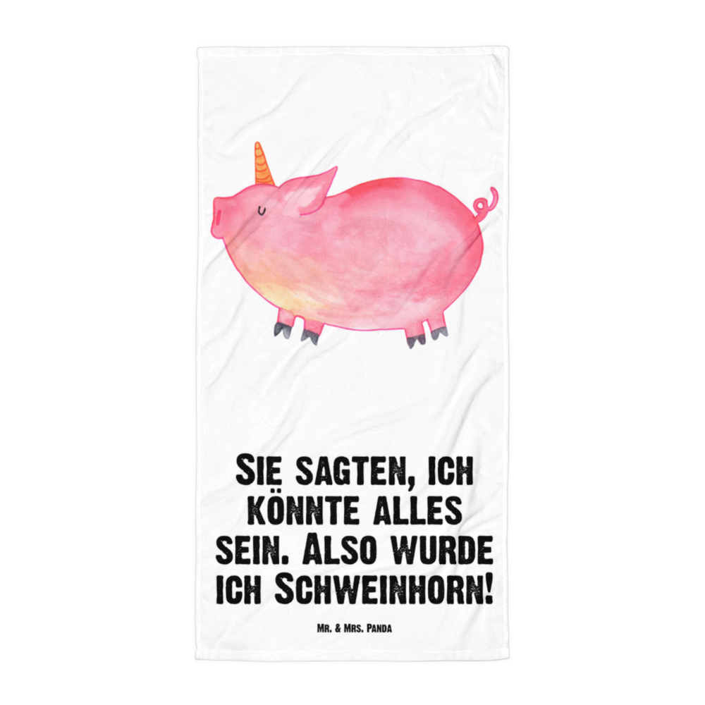 XL Badehandtuch Einhorn Schweinhorn Handtuch, Badetuch, Duschtuch, Strandtuch, Saunatuch, Einhorn, Einhörner, Einhorn Deko, Pegasus, Unicorn, Party, Spaß, Schwein, Schweinhorn, Bauer, witzig. lustig, Spruch, geschenk, Pig, Piggy, funny, english, englisch