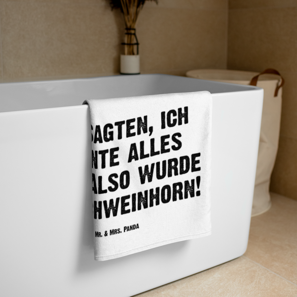 XL Badehandtuch Einhorn Schweinhorn Handtuch, Badetuch, Duschtuch, Strandtuch, Saunatuch, Einhorn, Einhörner, Einhorn Deko, Pegasus, Unicorn, Party, Spaß, Schwein, Schweinhorn, Bauer, witzig. lustig, Spruch, geschenk, Pig, Piggy, funny, english, englisch