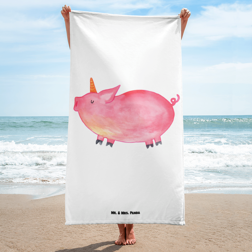 XL Badehandtuch Einhorn Schweinhorn Handtuch, Badetuch, Duschtuch, Strandtuch, Saunatuch, Einhorn, Einhörner, Einhorn Deko, Pegasus, Unicorn, Party, Spaß, Schwein, Schweinhorn, Bauer, witzig. lustig, Spruch, geschenk, Pig, Piggy, funny, english, englisch