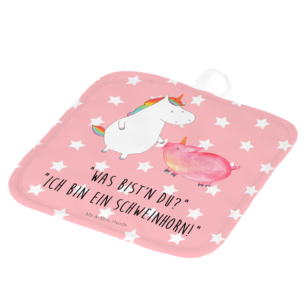 2er Set Topflappen  Einhorn + Schweinhorn Topflappen, Topfuntersetzer, Ofenhandschuh, Topflappen Set, Topflappen lustig, Topflappen mit Spruch, Einhorn, Einhörner, Einhorn Deko, Pegasus, Unicorn, Freundschaft, Schweinhorn, Schwein, Freundin, Schweinchen