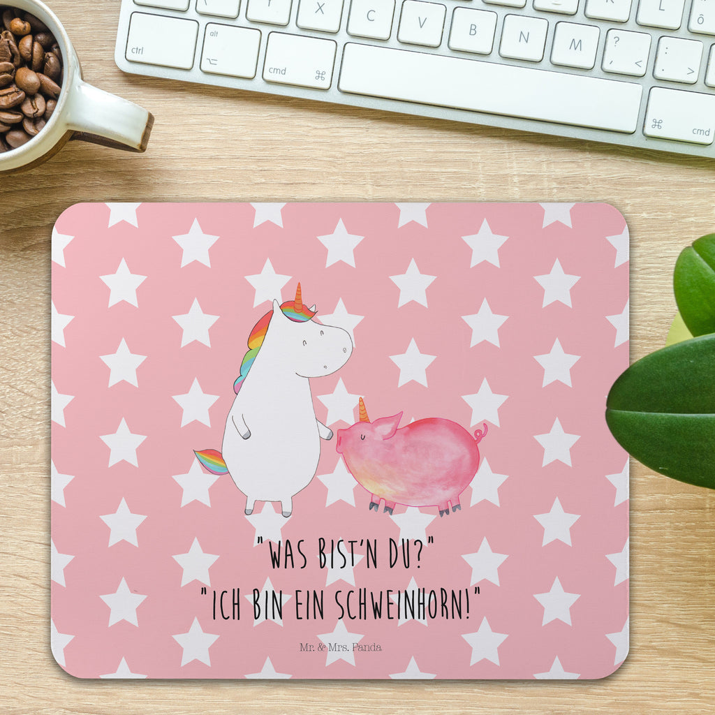 Mauspad Einhorn + Schweinhorn Mousepad, Computer zubehör, Büroausstattung, PC Zubehör, Arbeitszimmer, Mauspad, Einzigartiges Mauspad, Designer Mauspad, Einhorn, Einhörner, Einhorn Deko, Pegasus, Unicorn, Freundschaft, Schweinhorn, Schwein, Freundin, Schweinchen