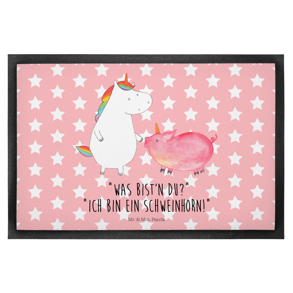 Fußmatte Einhorn + Schweinhorn Einhörner, Unicorn, Einhorn, Freundschaft, Schweinhorn, Schwein, Freundin, Schweinchen Türvorleger, Schmutzmatte, Fußabtreter, Matte, Schmutzfänger, Fußabstreifer, Schmutzfangmatte, Türmatte, Motivfußmatte,  Haustürmatte, Vorleger  Einhorn, Einhörner, Einhorn Deko, Pegasus, Unicorn