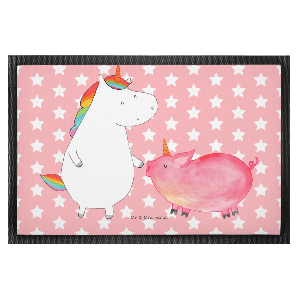 Fußmatte Einhorn + Schweinhorn Einhörner, Unicorn, Einhorn, Freundschaft, Schweinhorn, Schwein, Freundin, Schweinchen Türvorleger, Schmutzmatte, Fußabtreter, Matte, Schmutzfänger, Fußabstreifer, Schmutzfangmatte, Türmatte, Motivfußmatte,  Haustürmatte, Vorleger  Einhorn, Einhörner, Einhorn Deko, Pegasus, Unicorn