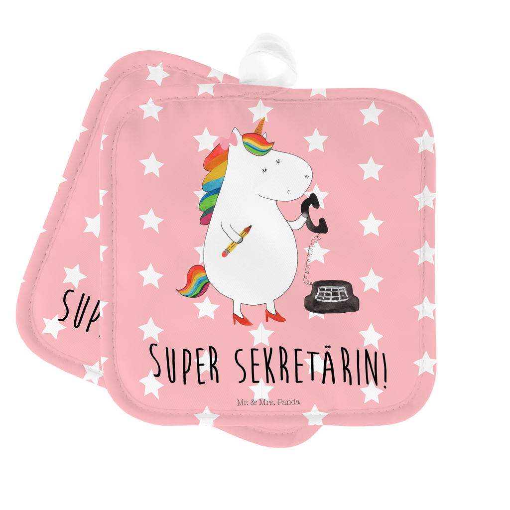 2er Set Topflappen  Einhorn Sekretärin Topflappen, Topfuntersetzer, Ofenhandschuh, Topflappen Set, Topflappen lustig, Topflappen mit Spruch, Einhorn, Einhörner, Einhorn Deko, Pegasus, Unicorn, Sekretärin, Büro, Rechtsanwältin, Rechtsanwaltsgehilfin, Steuerbüro, Steuerkanzlei, Bürokraft, Bürohilfe