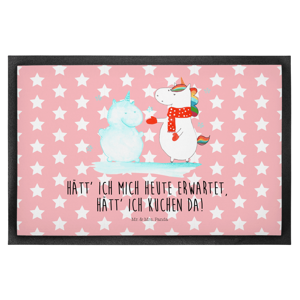 Fußmatte Einhorn Schneemann Einhorn, Unicorn, Schneemann, Winter, Schnee, Kuchen, Weihnachten, kalt, Mütze, Handschuhe, X-Mas Türvorleger, Schmutzmatte, Fußabtreter, Matte, Schmutzfänger, Fußabstreifer, Schmutzfangmatte, Türmatte, Motivfußmatte,  Haustürmatte, Vorleger  Einhorn, Einhörner, Einhorn Deko, Pegasus, Unicorn