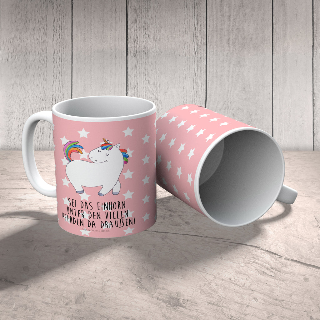Kindertasse Einhorn stolzierend Kunststoff Tasse, Kindergarten, Tasse, Trinkbecher, Camping Becher, Kaffeetasse, Kunststoffbecher, Kindergartenbecher, Outdoorgeschirr, Kunststoffgeschirr, Reisebecher, Reisetasse, Kinderbecher, Einhorn, Einhörner, Einhorn Deko, Pegasus, Unicorn, stolz, anders, bunt, Pferd, Reiter, Reiten, Freundin, Geschenk