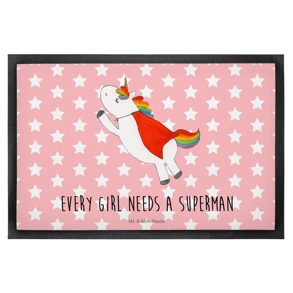 Fußmatte Einhorn Super Einhorn, Einhörner,  Traummann, Superheld, Held, Freundin, Geschenk, Girl, Mädchen Türvorleger, Schmutzmatte, Fußabtreter, Matte, Schmutzfänger, Fußabstreifer, Schmutzfangmatte, Türmatte, Motivfußmatte,  Haustürmatte, Vorleger  Einhorn, Einhörner, Einhorn Deko, Pegasus, Unicorn