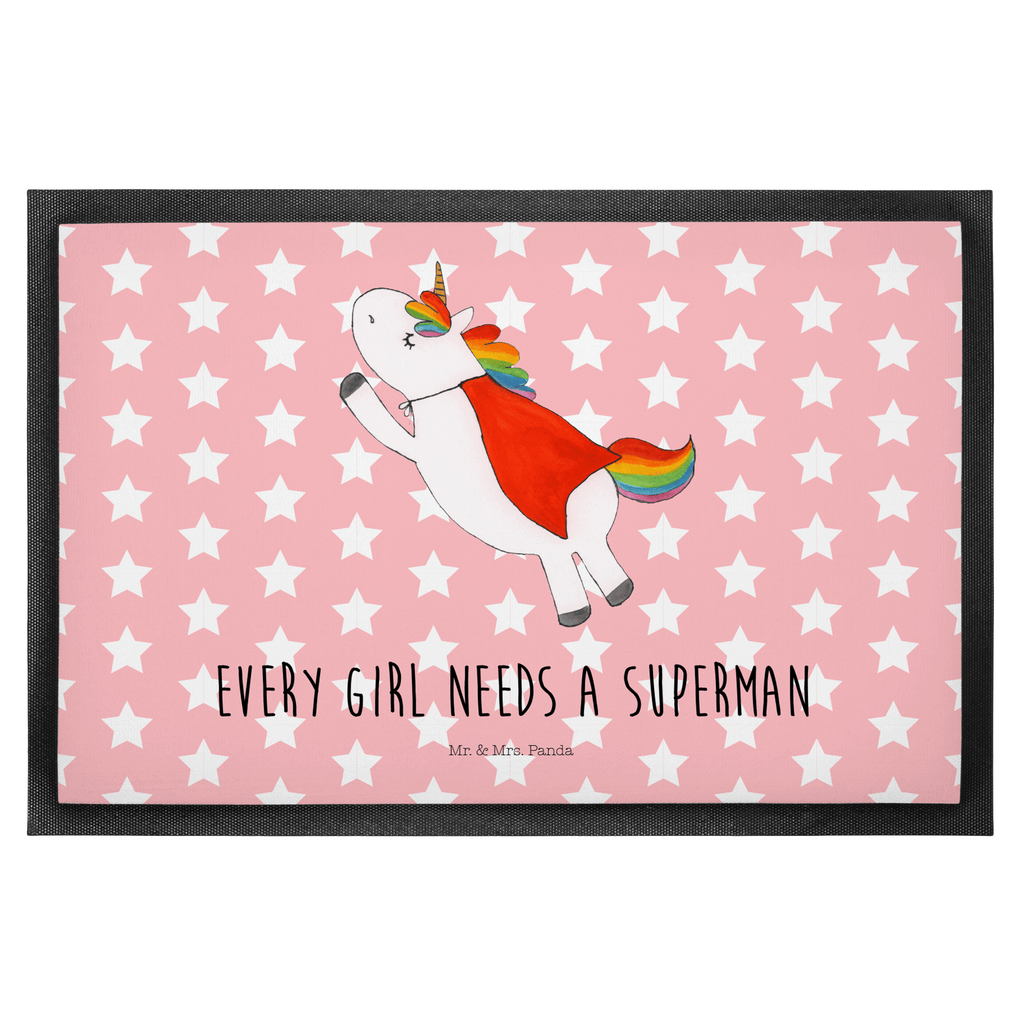 Fußmatte Einhorn Super Einhorn, Einhörner,  Traummann, Superheld, Held, Freundin, Geschenk, Girl, Mädchen Türvorleger, Schmutzmatte, Fußabtreter, Matte, Schmutzfänger, Fußabstreifer, Schmutzfangmatte, Türmatte, Motivfußmatte,  Haustürmatte, Vorleger  Einhorn, Einhörner, Einhorn Deko, Pegasus, Unicorn