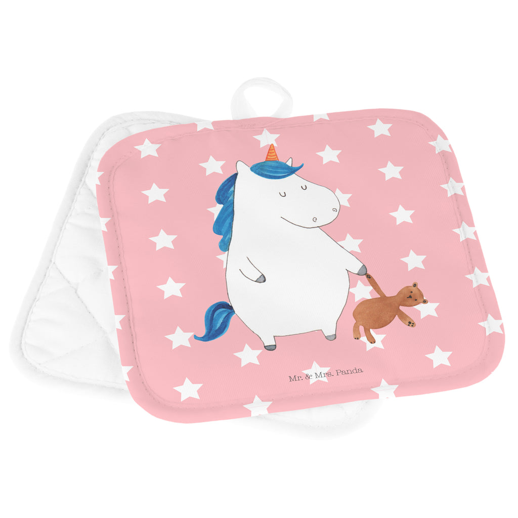 2er Set Topflappen  Einhorn Teddy Topflappen, Topfuntersetzer, Ofenhandschuh, Topflappen Set, Topflappen lustig, Topflappen mit Spruch, Einhorn, Einhörner, Einhorn Deko, Pegasus, Unicorn, schlafen, gute Nacht, Single, Bett, Träumen, Freundin, Singleleben