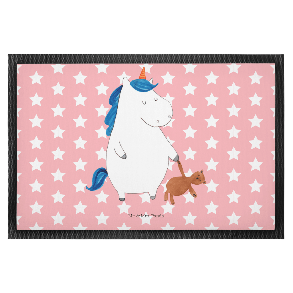 Fußmatte Einhorn Teddy Einhorn, Einhörner, Unicorn, schlafen, gute Nacht, Single, Bett, Träumen, Freundin, Singleleben Türvorleger, Schmutzmatte, Fußabtreter, Matte, Schmutzfänger, Fußabstreifer, Schmutzfangmatte, Türmatte, Motivfußmatte,  Haustürmatte, Vorleger  Einhorn, Einhörner, Einhorn Deko, Pegasus, Unicorn