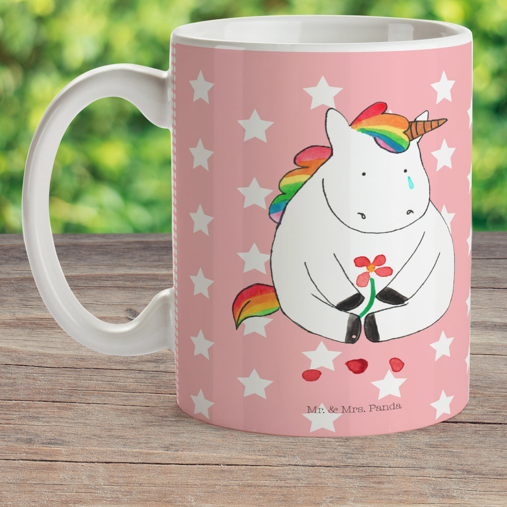 Kindertasse Einhorn Traurig Kunststoff Tasse, Kindergarten, Tasse, Trinkbecher, Camping Becher, Kaffeetasse, Kunststoffbecher, Kindergartenbecher, Outdoorgeschirr, Kunststoffgeschirr, Reisebecher, Reisetasse, Kinderbecher, Einhorn, Einhörner, Einhorn Deko, Pegasus, Unicorn, Glitzer, Trösten. Freundschaft, Freunde, Liebe, Trauer, Grußkarte, Blume