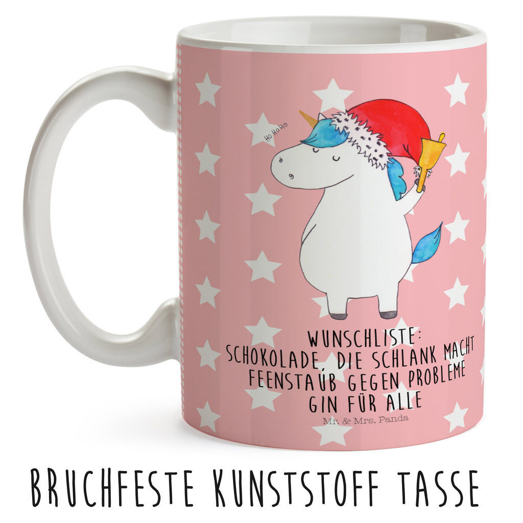 Kindertasse Einhorn Weihnachtsmann Kunststoff Tasse, Kindergarten, Tasse, Trinkbecher, Camping Becher, Kaffeetasse, Kunststoffbecher, Kindergartenbecher, Outdoorgeschirr, Kunststoffgeschirr, Reisebecher, Reisetasse, Kinderbecher, Einhorn, Einhörner, Einhorn Deko, Pegasus, Unicorn, Gin, Schokolade, Schoki, Weihnachten, Weihnachtsmann, Nikolaus, Wunschzettel, Wunschliste, Feenstaub