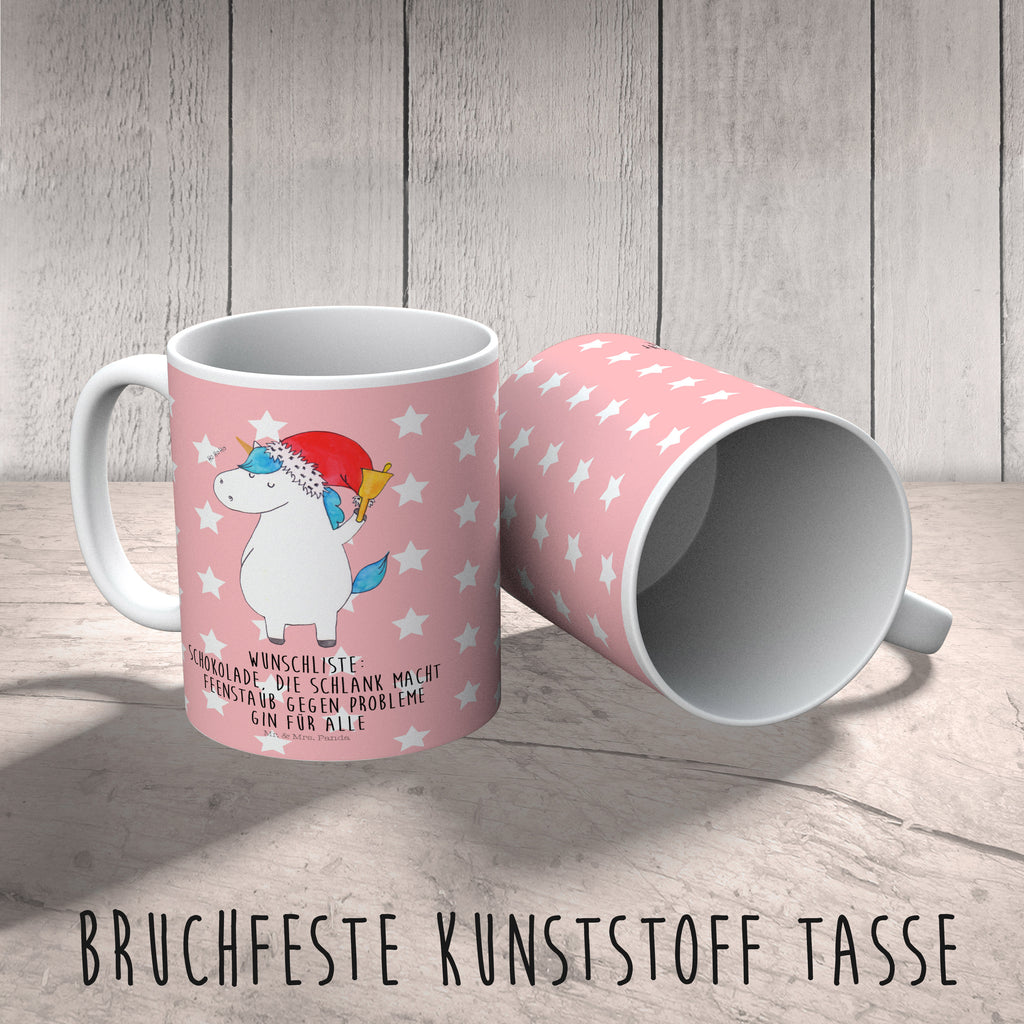 Kindertasse Einhorn Weihnachtsmann Kunststoff Tasse, Kindergarten, Tasse, Trinkbecher, Camping Becher, Kaffeetasse, Kunststoffbecher, Kindergartenbecher, Outdoorgeschirr, Kunststoffgeschirr, Reisebecher, Reisetasse, Kinderbecher, Einhorn, Einhörner, Einhorn Deko, Pegasus, Unicorn, Gin, Schokolade, Schoki, Weihnachten, Weihnachtsmann, Nikolaus, Wunschzettel, Wunschliste, Feenstaub