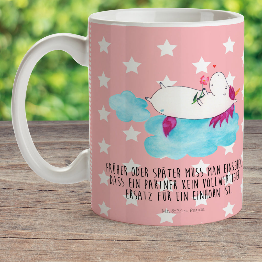 Kindertasse Einhorn verliebt auf Wolke Kunststoff Tasse, Kindergarten, Tasse, Trinkbecher, Camping Becher, Kaffeetasse, Kunststoffbecher, Kindergartenbecher, Outdoorgeschirr, Kunststoffgeschirr, Reisebecher, Reisetasse, Kinderbecher, Einhorn, Einhörner, Einhorn Deko, Pegasus, Unicorn, verliebt, Liebe, Liebesbeweis, Freundin, Wolke