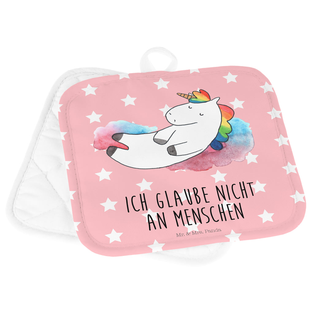 2er Set Topflappen  Einhorn Wolke 7 Topflappen, Topfuntersetzer, Ofenhandschuh, Topflappen Set, Topflappen lustig, Topflappen mit Spruch, Einhorn, Einhörner, Einhorn Deko, Pegasus, Unicorn, verliebt, Menschen, witzig, lustig, Geschenk, Glaube, Realität, Lächeln