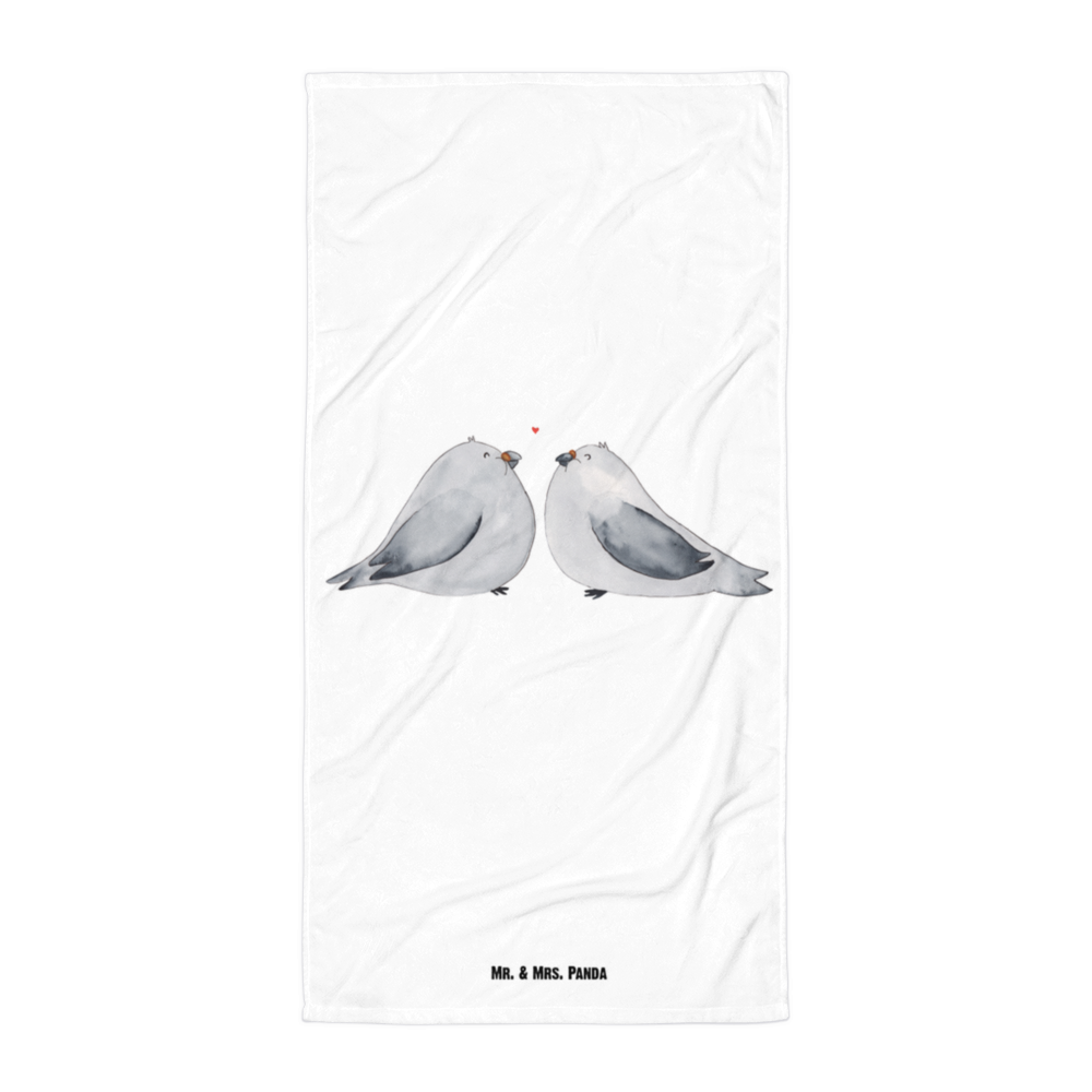 XL Badehandtuch Turteltauben Liebe Handtuch, Badetuch, Duschtuch, Strandtuch, Saunatuch, Liebe, Partner, Freund, Freundin, Ehemann, Ehefrau, Heiraten, Verlobung, Heiratsantrag, Liebesgeschenk, Jahrestag, Hocheitstag, Turteltauben, Turteltäubchen, Tauben, Verliebt, Verlobt, Verheiratet, Geschenk Freundin, Geschenk Freund, Liebesbeweis, Hochzeitstag, Geschenk Hochzeit