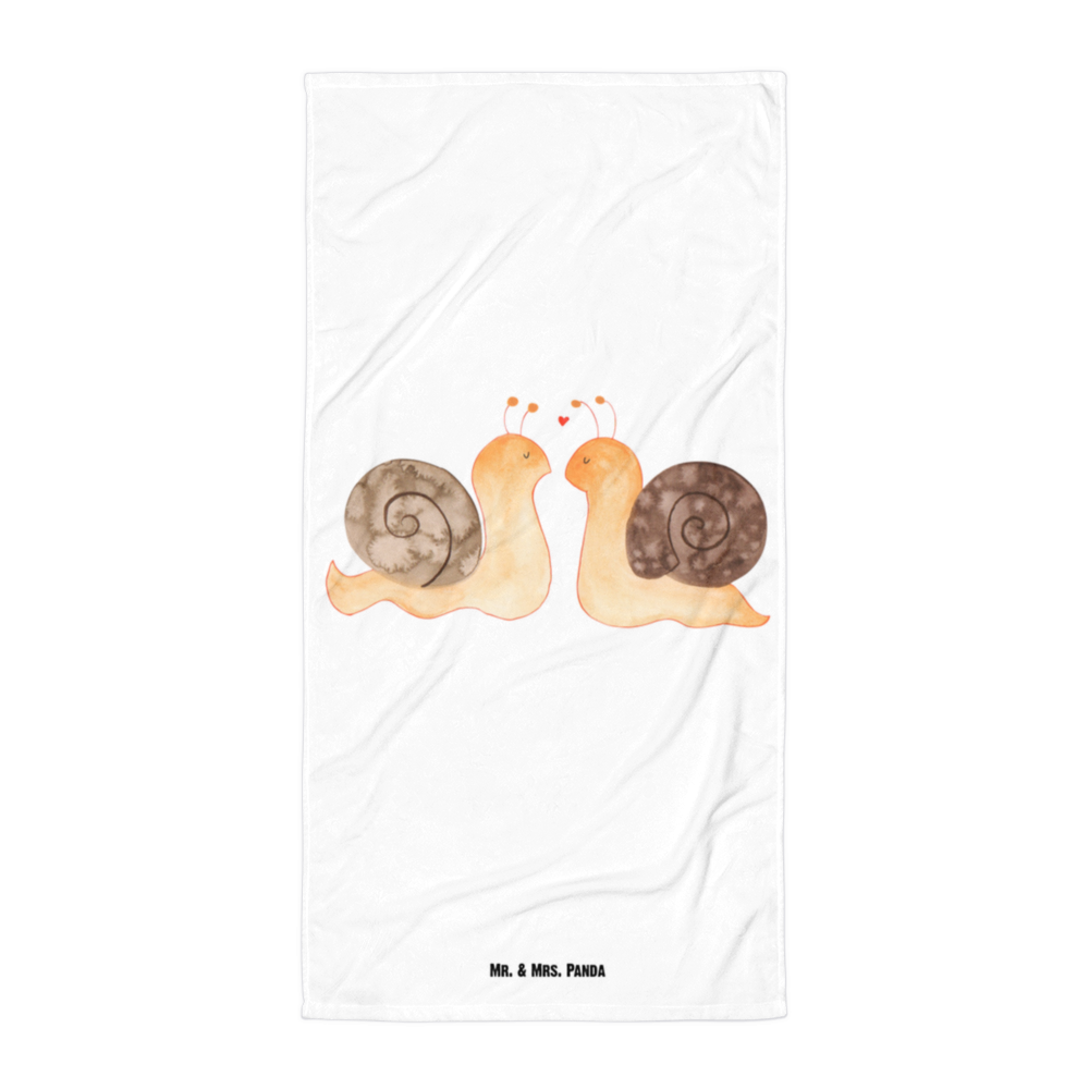 XL Badehandtuch Schnecken Liebe Handtuch, Badetuch, Duschtuch, Strandtuch, Saunatuch, Liebe, Partner, Freund, Freundin, Ehemann, Ehefrau, Heiraten, Verlobung, Heiratsantrag, Liebesgeschenk, Jahrestag, Hocheitstag