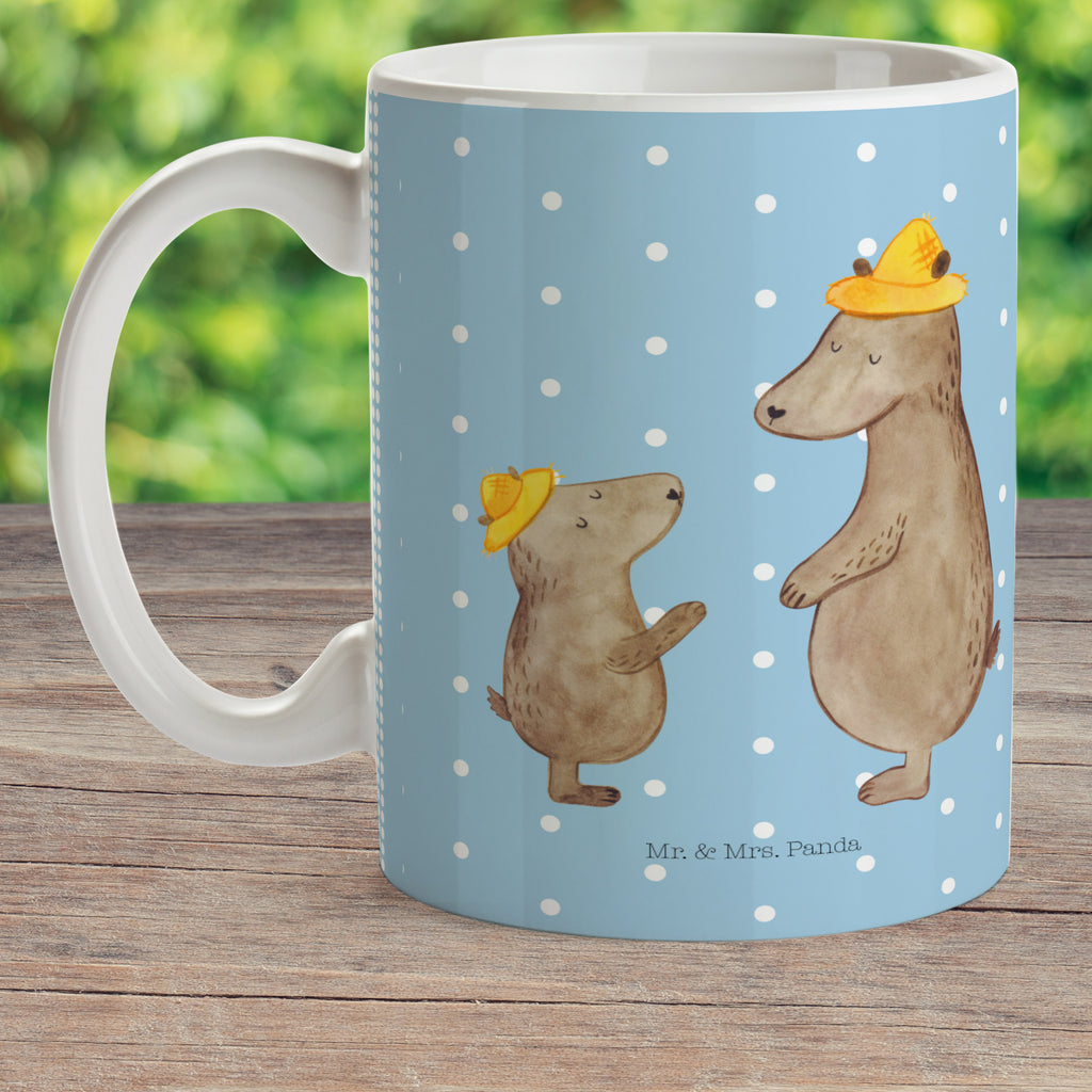 Kindertasse Bären mit Hut Kunststoff Tasse, Kindergarten, Tasse, Trinkbecher, Camping Becher, Kaffeetasse, Kunststoffbecher, Kindergartenbecher, Outdoorgeschirr, Kunststoffgeschirr, Reisebecher, Reisetasse, Kinderbecher, Familie, Vatertag, Muttertag, Bruder, Schwester, Mama, Papa, Oma, Opa, Bär, Bären, Vater, Papi, Paps, Dad, Daddy, Lieblingsmensch, Sohn, Söhne, Kind, Kinder, Vater-Sohn, Family, Vorbild
