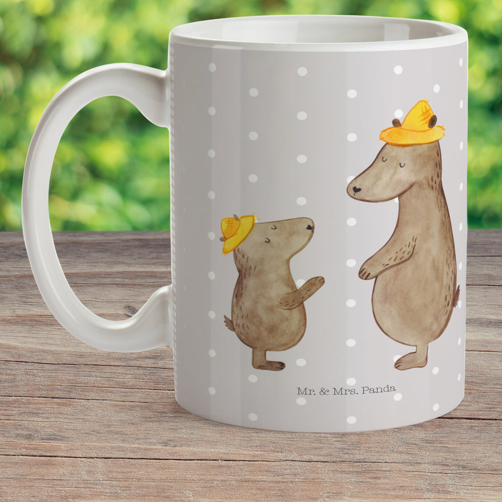 Kindertasse Bären mit Hut Kunststoff Tasse, Kindergarten, Tasse, Trinkbecher, Camping Becher, Kaffeetasse, Kunststoffbecher, Kindergartenbecher, Outdoorgeschirr, Kunststoffgeschirr, Reisebecher, Reisetasse, Kinderbecher, Familie, Vatertag, Muttertag, Bruder, Schwester, Mama, Papa, Oma, Opa, Bär, Bären, Vater, Papi, Paps, Dad, Daddy, Lieblingsmensch, Sohn, Söhne, Kind, Kinder, Vater-Sohn, Family, Vorbild