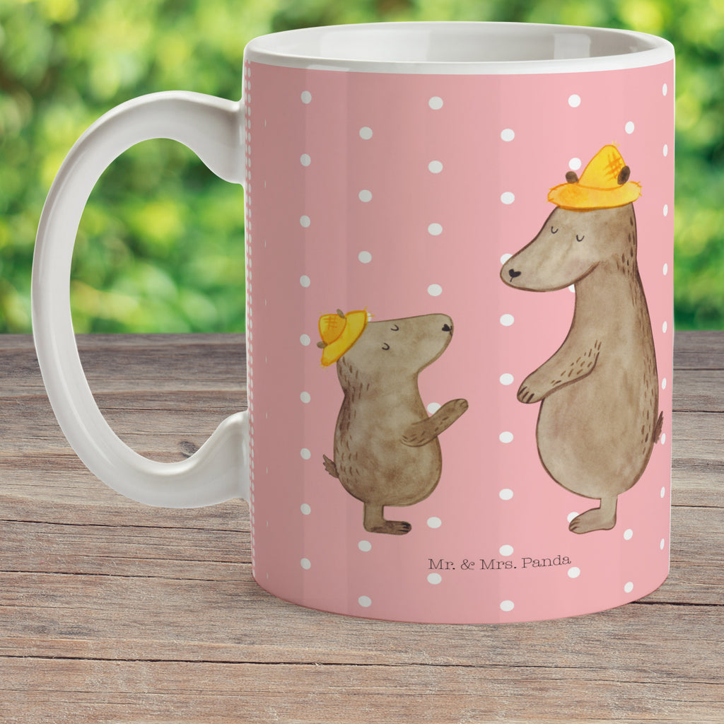 Kindertasse Bären mit Hut Kunststoff Tasse, Kindergarten, Tasse, Trinkbecher, Camping Becher, Kaffeetasse, Kunststoffbecher, Kindergartenbecher, Outdoorgeschirr, Kunststoffgeschirr, Reisebecher, Reisetasse, Kinderbecher, Familie, Vatertag, Muttertag, Bruder, Schwester, Mama, Papa, Oma, Opa, Bär, Bären, Vater, Papi, Paps, Dad, Daddy, Lieblingsmensch, Sohn, Söhne, Kind, Kinder, Vater-Sohn, Family, Vorbild
